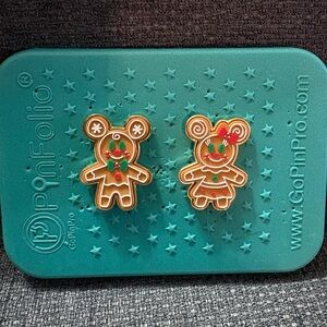 Gingerbread Mickey and Minnie Pins from Boxlunch